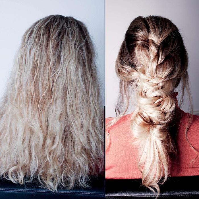 Nonchalant & chique bridal hairstyle