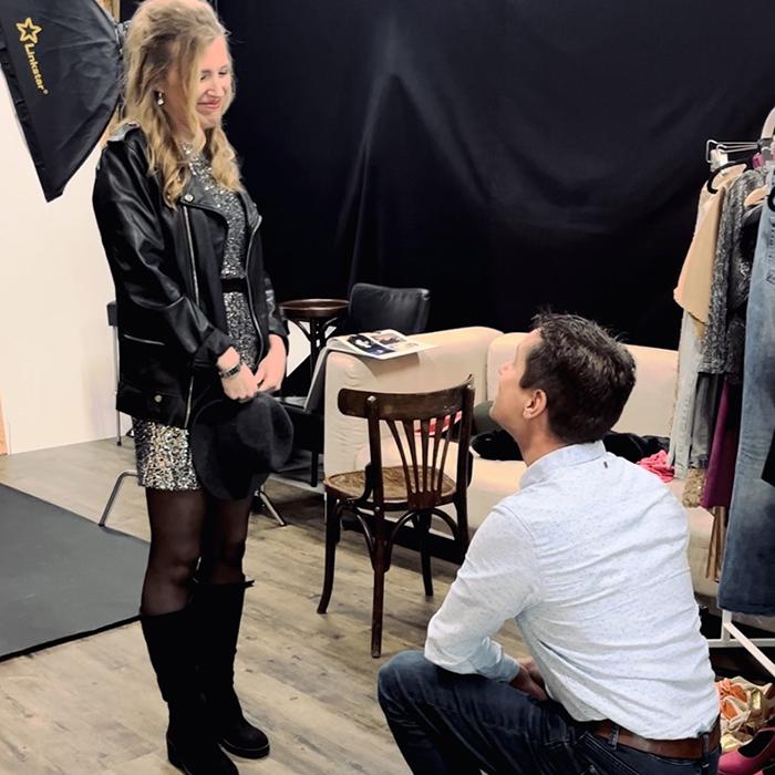 huwelijksaanzoek glamour fotoshoot